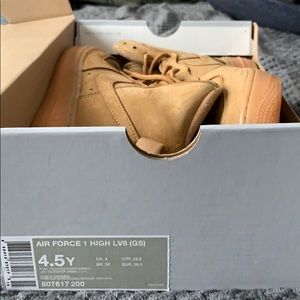 Tan Nike Air Force 1 Hightops